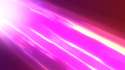 Aufkleber - A futuristic pink and purple light trail moving at high speed across a dark background