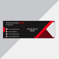 Modern and minimalist email signature

