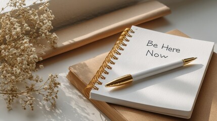 Aufkleber - A notebook with a pen