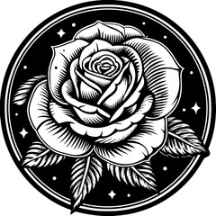 Wall Mural - rose isolated on white background