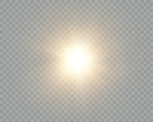 Poster - A flash of bright yellow light. A shimmering explosion with a bright shine.
