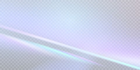 Aufkleber - Refraction of sun glare. Abstract effect with glare of light distortion. Reflected light prism effect.	