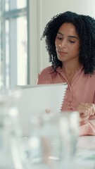 Aufkleber - Business, man and talk with document in office for financial report, feedback or budget review. Mature person, team or discussion of finance pitch, investment project and information of profit growth