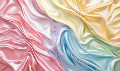 Aufkleber - Pastel silk fabric texture background