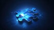 © pinkrabbit - Puzzle. Business strategy, success solution, jigsaw games symbol. Idea metaphor. Creative idea, connection, challenge, partnership, teamwork, match