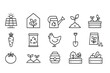 © Zaleman - Illustrations of gardening activities and tools emphasizing sustainable practices and plant growth in a modern garden setting