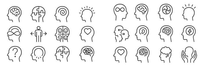 Poster - Exploring various representations of human thoughts and emotions through simple line art