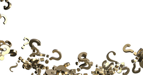 Aufkleber - colored question marks background concept