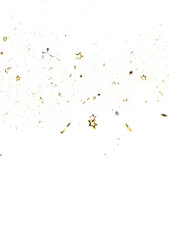 Poster - stars gold rainfall in 3d
