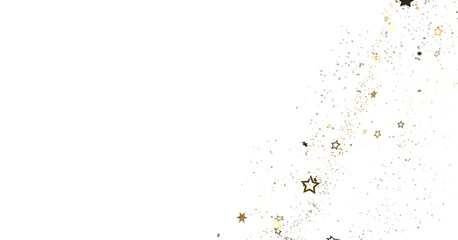 Poster - XMAS stars background, sparkle lights confetti falling. magic shining Flying christmas stars on night