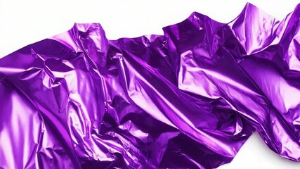 Poster - A close-up view of a purple fabric on a white background
