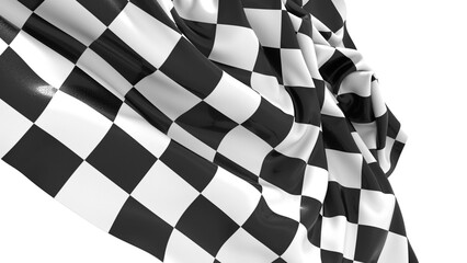 Poster - background of checkered flag pattern