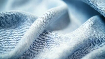 Poster - A close-up shot of a blue fabric with intricate details