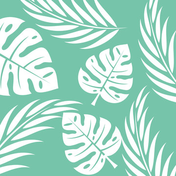 Leaf background vector image,minimalist and modern design ideas,isolated with green background,can be for wallpaper inspiration