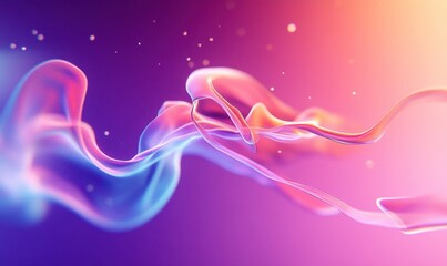 Poster - Abstract colorful flowing liquid, vibrant background, design element