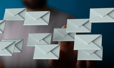 Aufkleber - Digital inbox overflowing?  Tips and tricks for email management and organization.