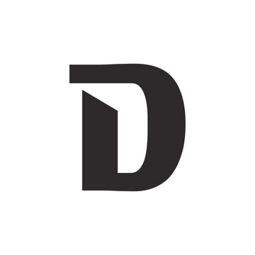 Abstract Initial Letter D Logo Design.