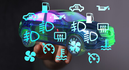 Poster - Learn the meaning of car dashboard warning lights and symbols.  Quick guide to avoid costly repairs!