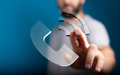 Poster - Seamless communication, instant support.  Connect with us today!