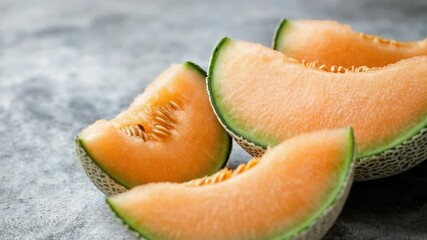 Aufkleber - Fresh melons placed on a table