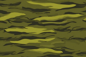 Poster - Military camouflage olive green design pattern