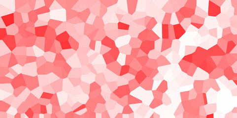 Fototapete - Abstract Low Polygon gradient Generative Crystal texture background Geometric light red colored background for interior solutions or covers. Mosaic or polygon elements for Cement kitchen decor.	