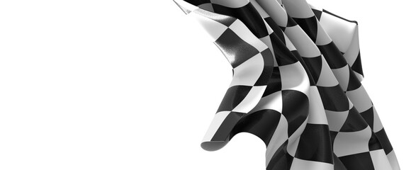 Poster -  Checkered flag, race flag background