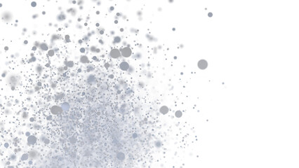 Poster - Glowing silver particles floating, perfect for backgrounds or overlays.  High resolution.