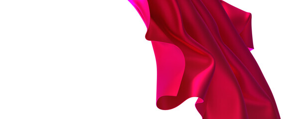 Aufkleber - A vibrant splash of pink silk The perfect backdrop for your next design
