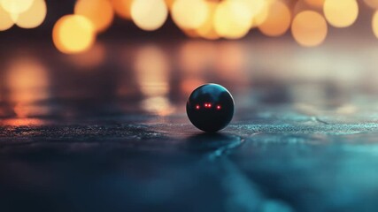 Aufkleber - A close-up shot of a ball sitting on a table