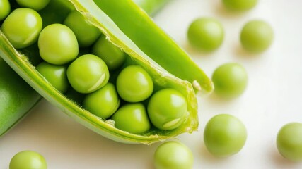 Poster - High-quality image of pea pods, great for food and culinary contexts