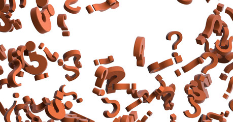 Aufkleber - Question marks Quiz doubt survey faq public poll.