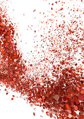 Poster - Red Confetti Explosion