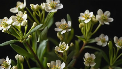 Aufkleber - Close-up view of a bunch of white flowers