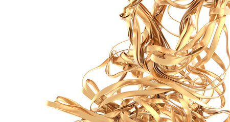Poster - Gold background, gold polished metal, steel texture