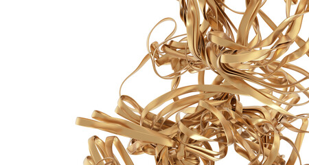 Poster - Gold background, gold polished metal, steel texture