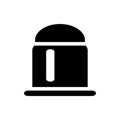 Poster - Universal access symbol with person inside a circle and a gear representing settings or configuration