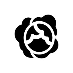 Aufkleber - Black musical note with a plus sign inside a circle indicating adding music on a white background icon art