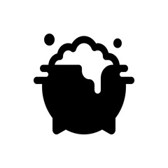 Poster - Illustration of a black cylindrical container with two holes on top and two white stripes around it