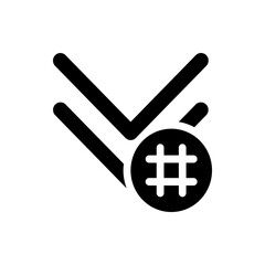 Aufkleber - A simple black arrow pointing towards the right direction on a plain white background design element