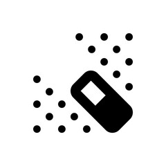 Poster - illustration of a black pen with a rounded tip and a clip on a white background, simple and minimali