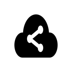 Poster - Illustration of a black and white game console character waving with a smiling face and simple design style