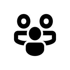 Poster - a simple black book icon with rounded corners and a white line representing the book spine design el