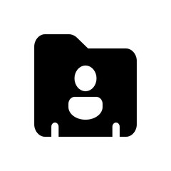 Poster - black square with white abstract shapes resembling letters and geometric patterns filling the frame 