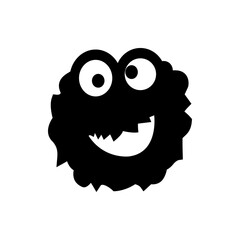 Fototapete - A black square with rounded corners containing a white arrow pointing downwards from the top center area