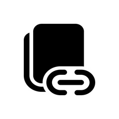 Poster - Three black rounded square boxes stacked on top of each other with handle cutouts on a white background