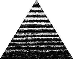 Poster - engraved geometric triangle pattern design for art and graphic projects