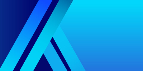 Poster - blue abstract geometric background. suit for business, institution, conference, party, vector illust