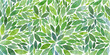 © Good Goods - Leaves vector pattern. Green leaf watercolor seamless pattern. Leafs pattern background. Green leaves with watercolour texture