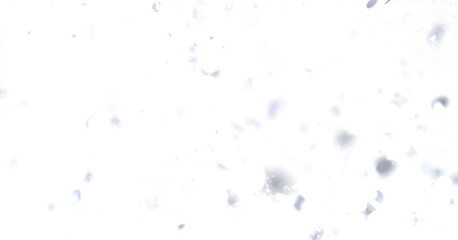 Poster - White background with light grey snowflakes falling. Perfect for winter themes.